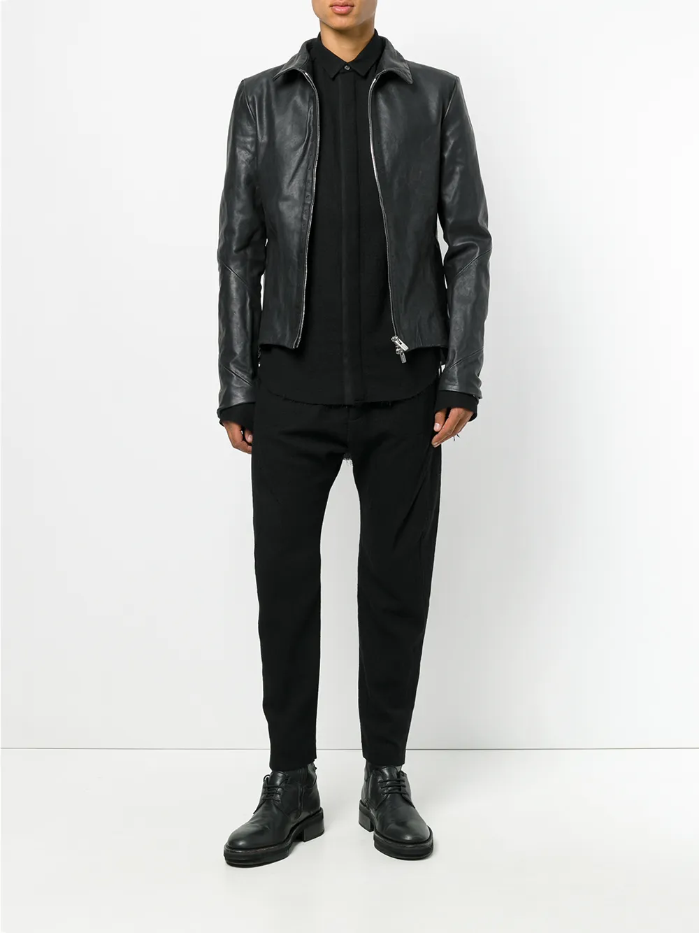 A Diciannoveventitre slim-fit leather jacket | Leather Jackets | Image 2