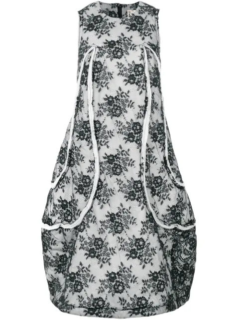 Comme Des Garçons floral flared dress