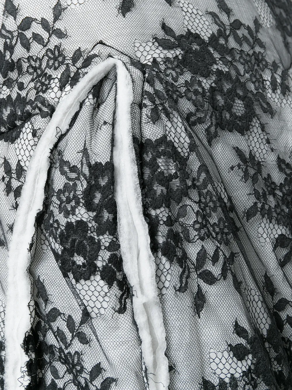 Comme Des Garçons floral flared dress Grijs