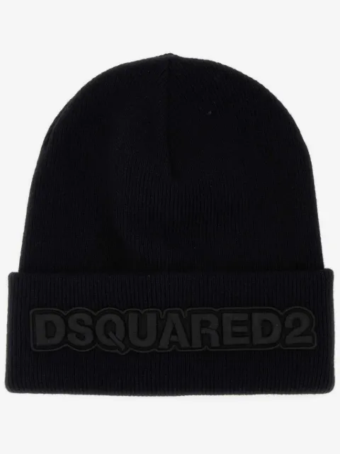 DSQUARED2 로고 자수 비니