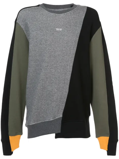 Mostly Heard Rarely Seen colour block sweatshirt 