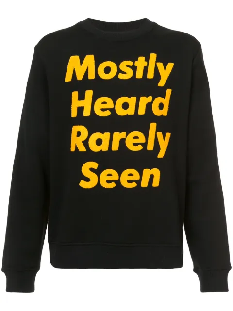Mostly Heard Rarely Seen logo print sweatshirt