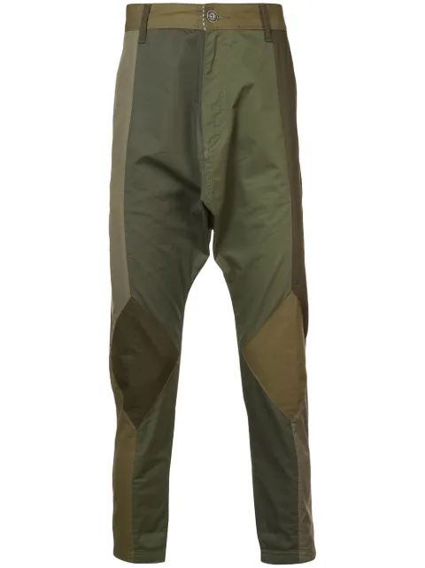 Mostly Heard Rarely Seen twill drop crotch pants