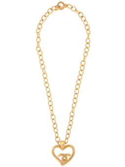 Women Chanel Vine Jewelry Farfetch Chanel Jumbo Heart Motif Necklace