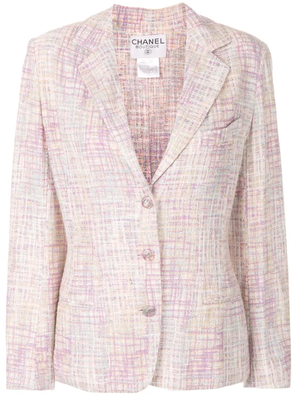 pink boucle jacket