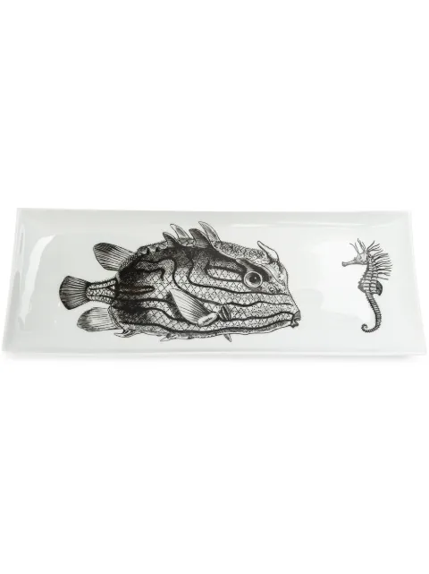 Fornasetti plato Pufferish & Seahorse