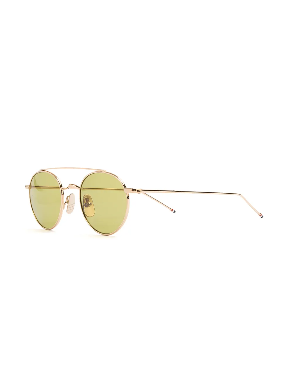 Thom Browne Eyewear zonnebril met rond montuur - Metallic