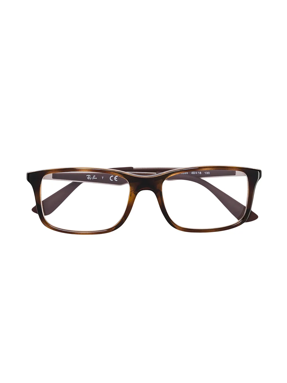 RAY-BAN JUNIOR tortoiseshell rectangular glasses | Brown | Image 1