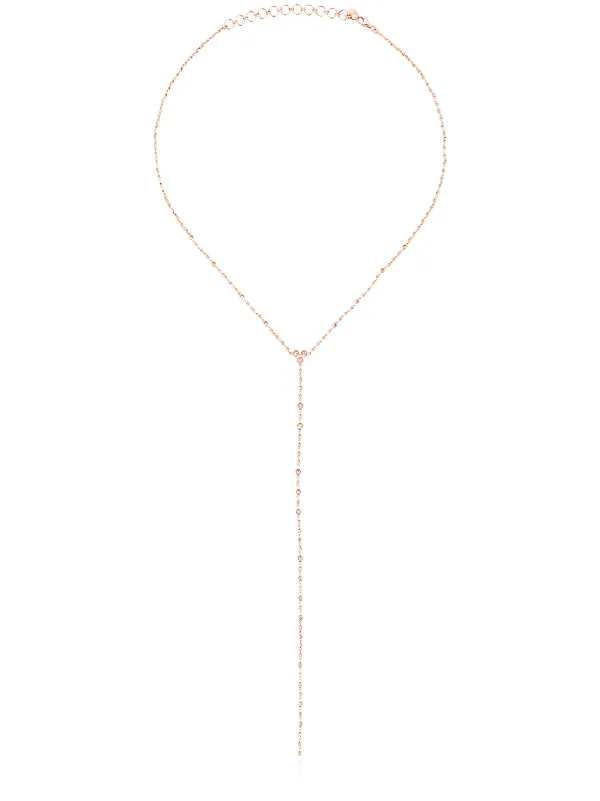 Shay Diamond Station Y Necklace in Metallic