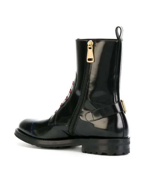 dolce gabbana lace up boots