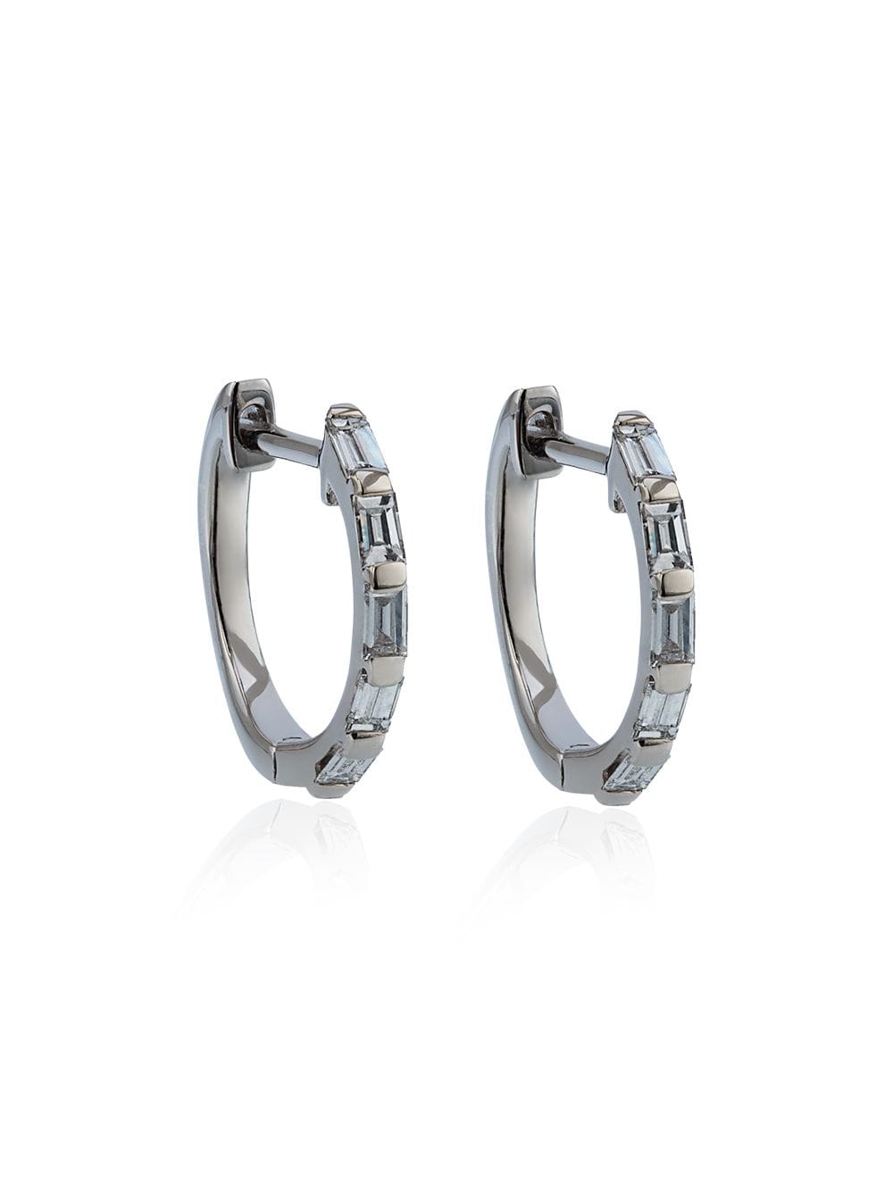 

SHAY white gold mini baguette diamond earrings - Metallic