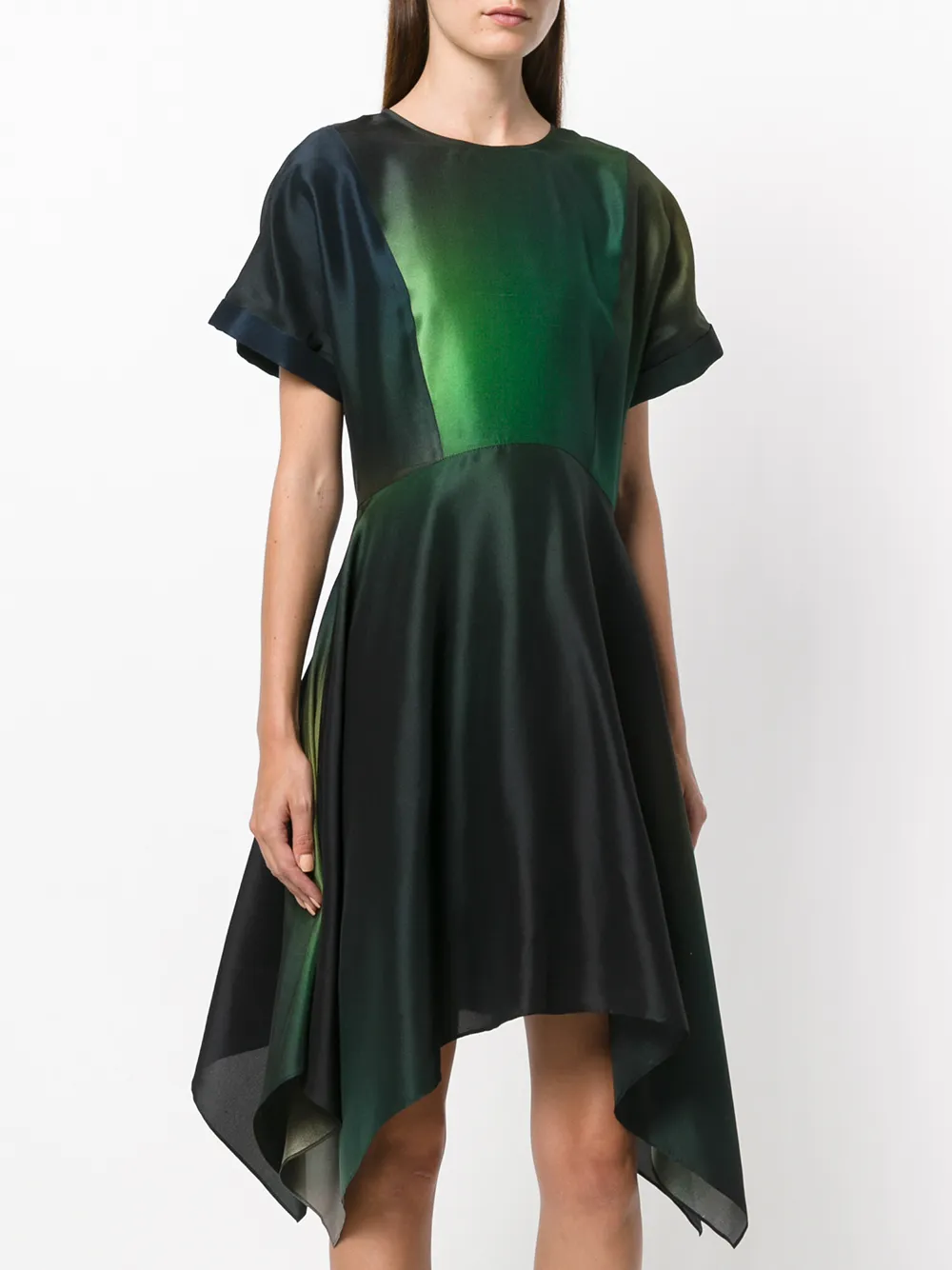 Kenzo soft flare dress Groen