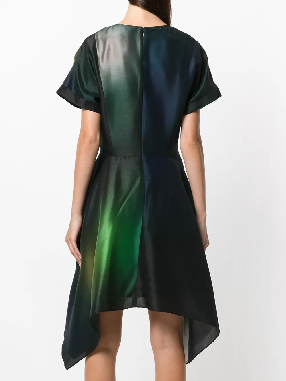 Kenzo soft flare dress Groen