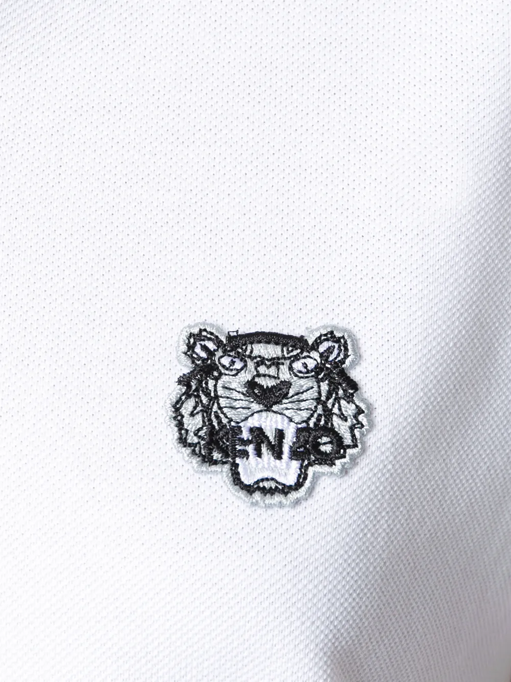 Kenzo Polotop met tijgerpatch Wit