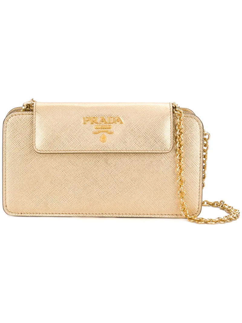 клатч на цепочке Prada