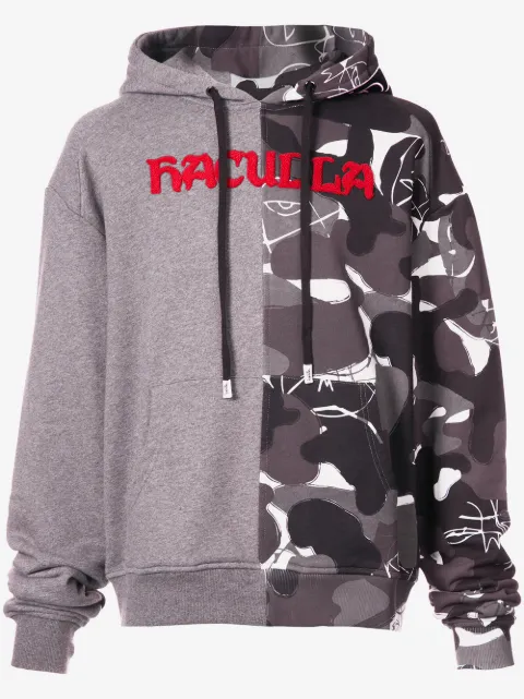 Haculla split camouflage hoodie