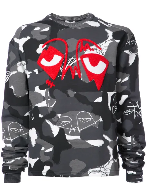 Haculla camouflage print sweatshirt