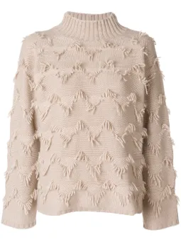 fringe detail jumper