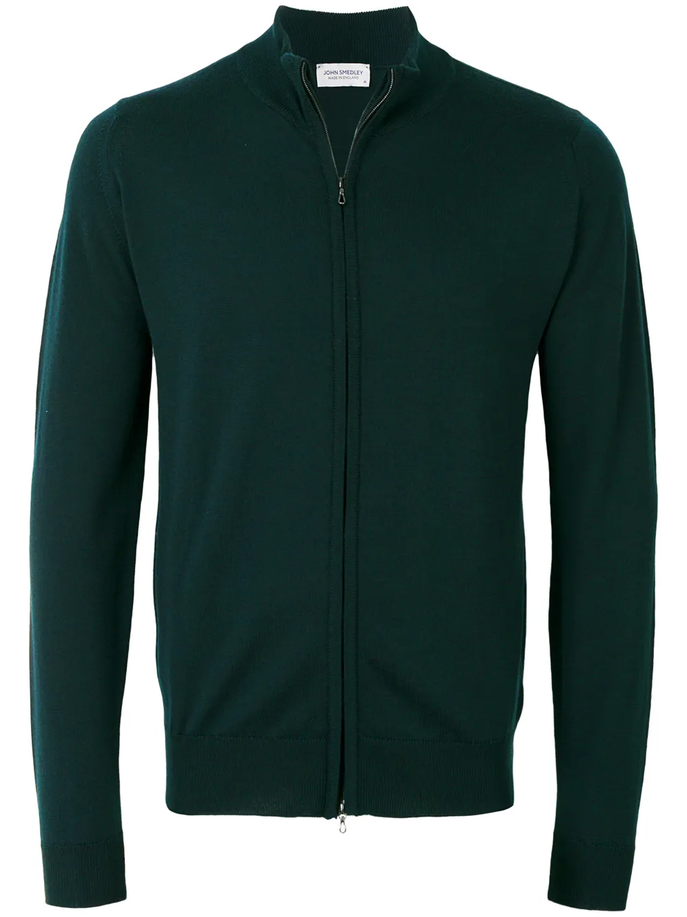 John Smedley zip cardigan | Green | Image 1