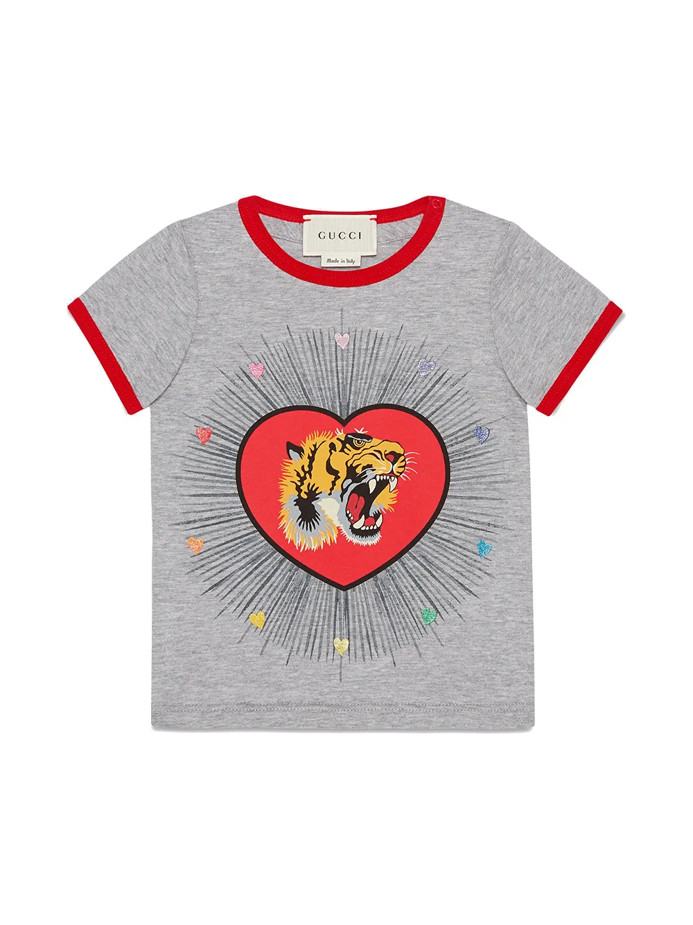 Gucci Gucci Tiger Logo Print T-shirt - Farfetch