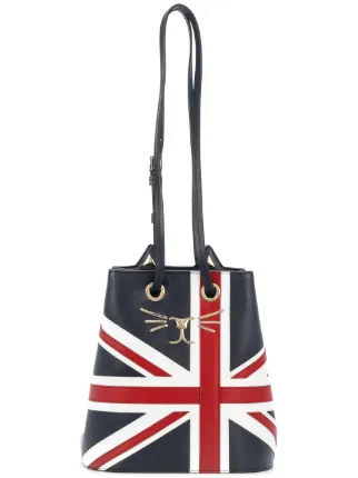 Charlotte Olympia Union Jack Feline Bucket Bag Farfetch Charlotte Olympia Union Jack Feline Bucket Bag