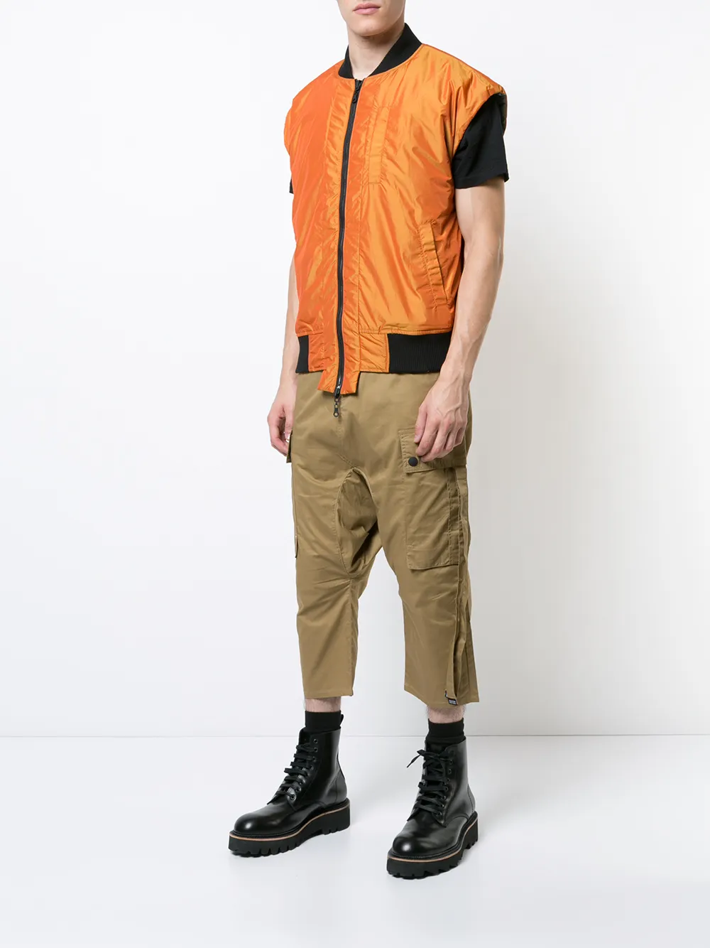 Mostly Heard Rarely Seen reversible padded gilet | Image 6