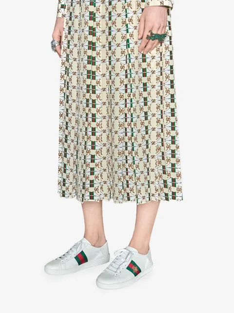 Shop white Gucci White Ace leather sneakers with Afterpay - Farfetch  Australia