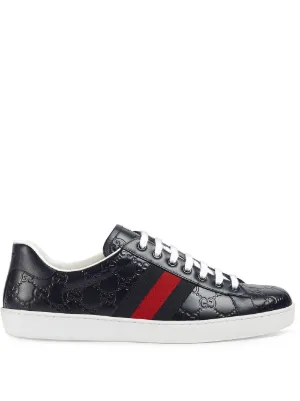gucci ace signature sneakers