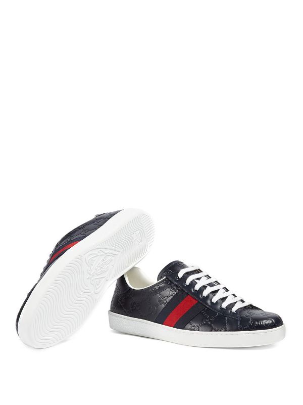 gucci ace signature sneakers
