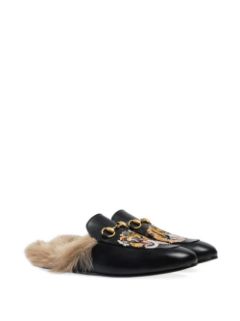 gucci princetown slipper with tiger