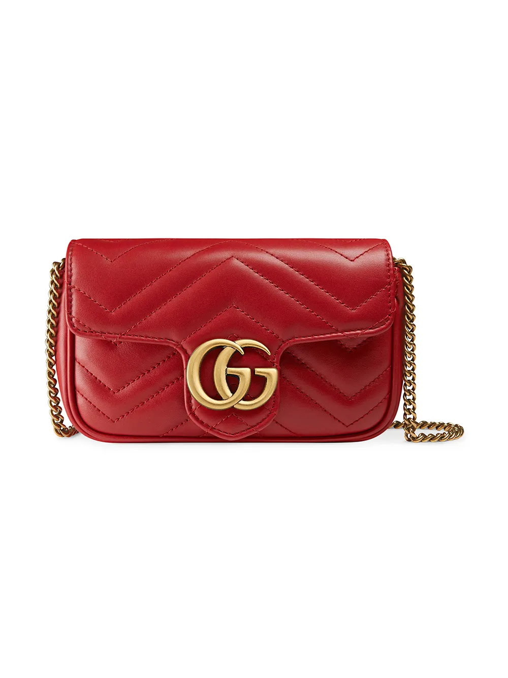 Gucci Small Red Matelassé GG Marmont Bag - Ann's Fabulous Closeouts