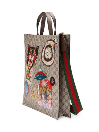 Gucci Courrier GG Supreme手提包展示图