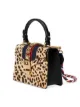 Gucci Mini 'Sylvie' Handtasche mit Leoparden-Print
