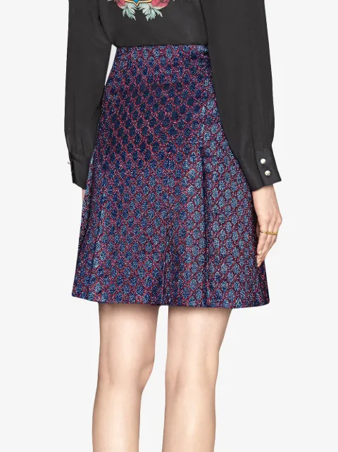 gucci pleated mini skirt