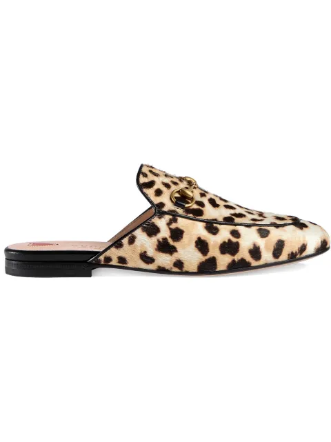 gucci princetown leopard