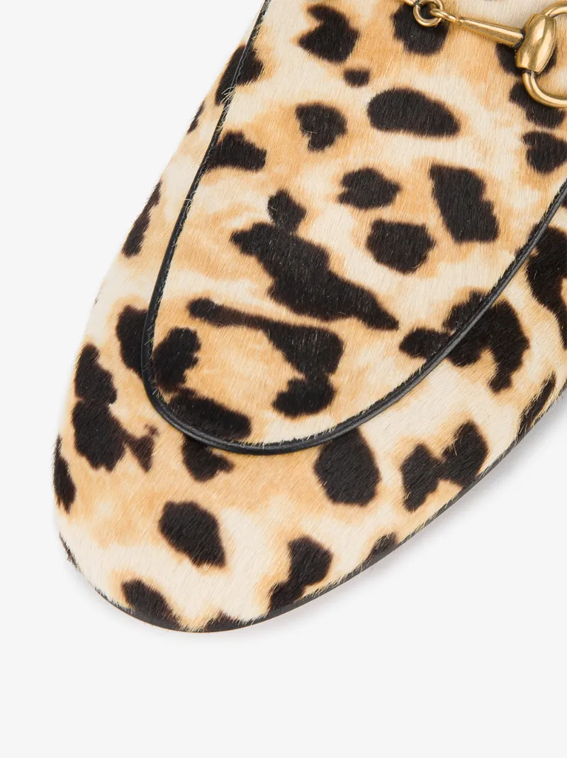 gucci horsebit fur slippers