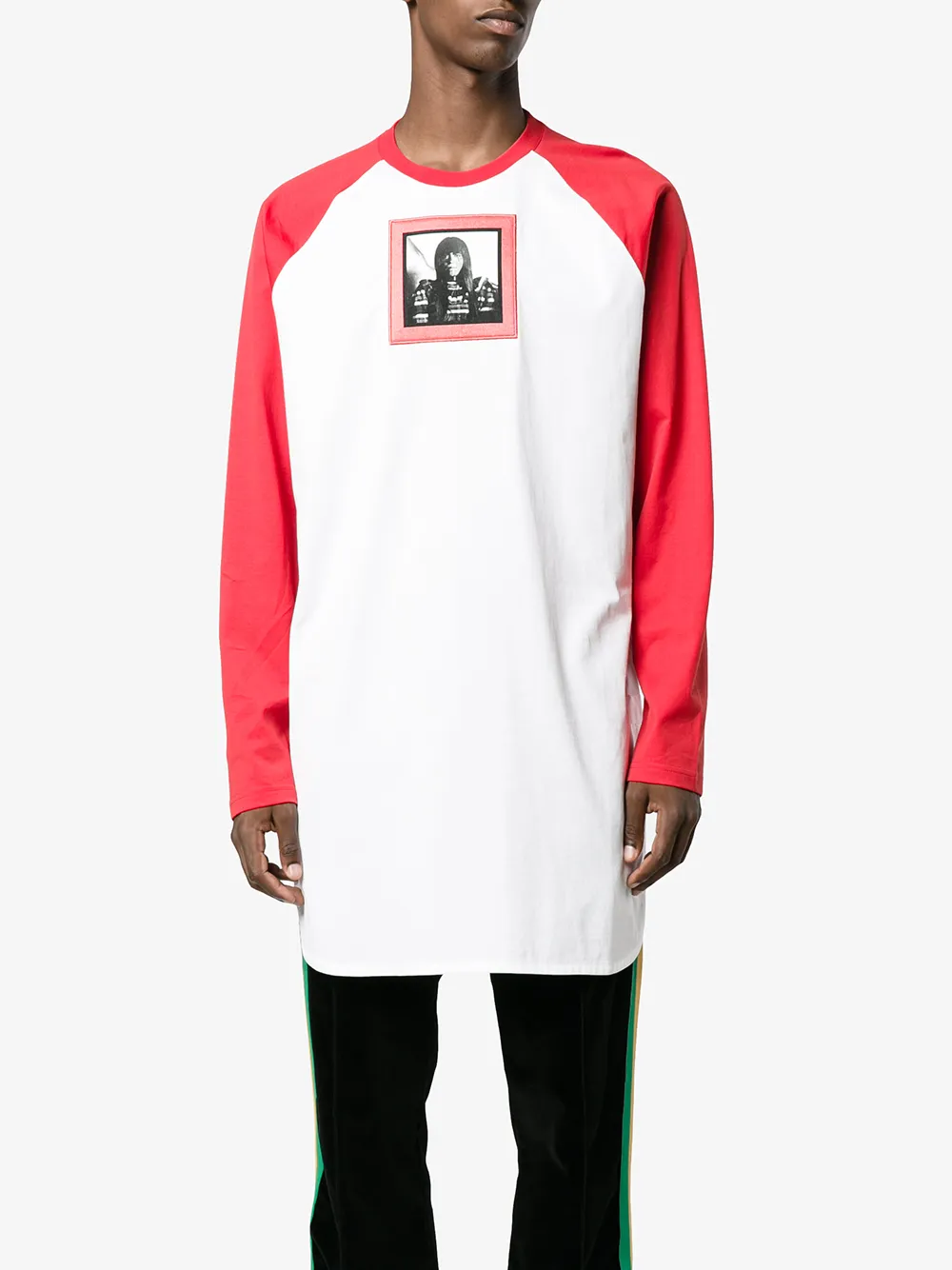  Givenchy 'native American' Oversized Langarmshirt   Rot 