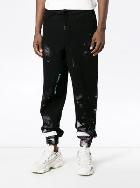 off white galaxy joggers