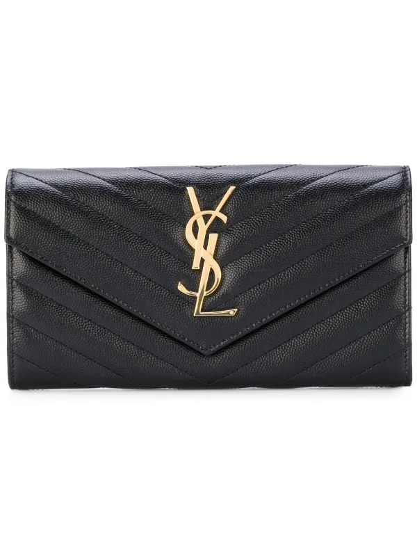 large Monogram flap wallet