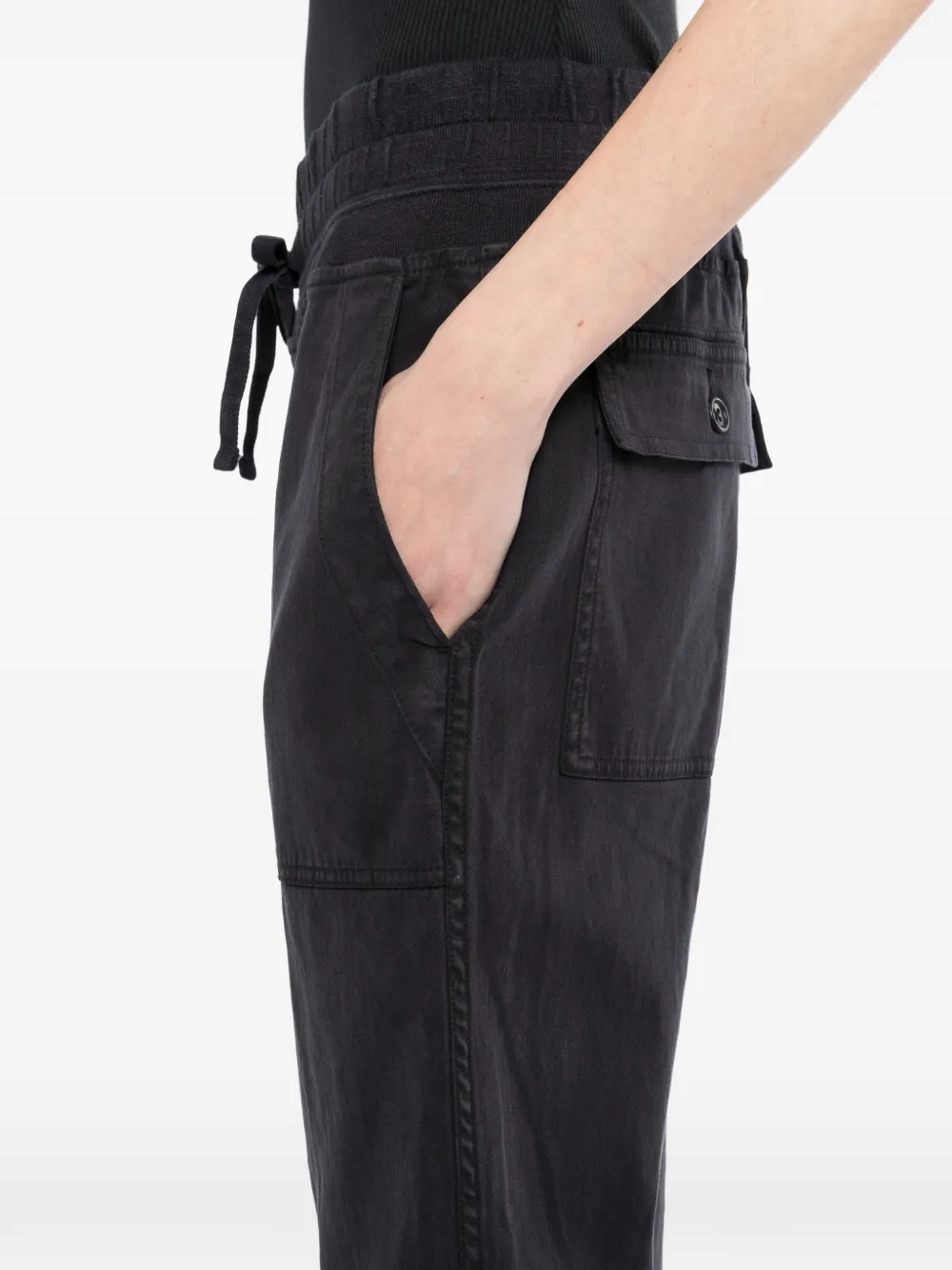 James Perse contrast tracksuit bottoms Blauw