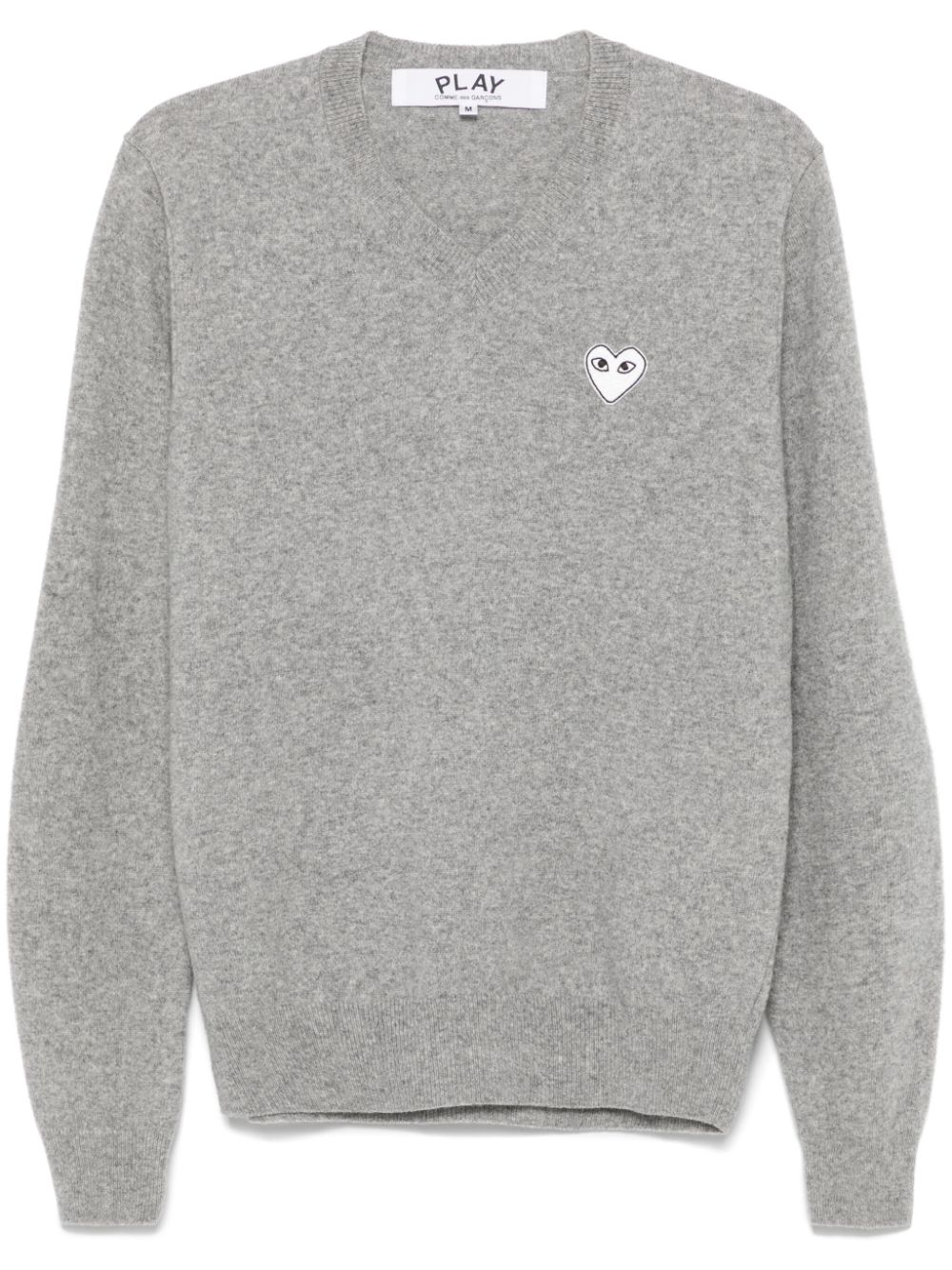 Comme Des Garçons Play v-neck pullover with white heart