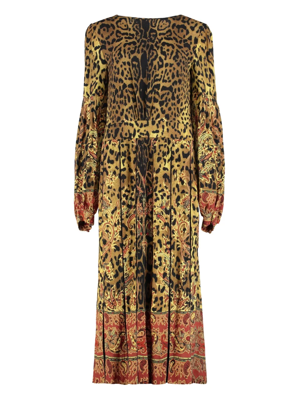ETRO leopard-print pleated midi dress | Day Dresses | Image 2
