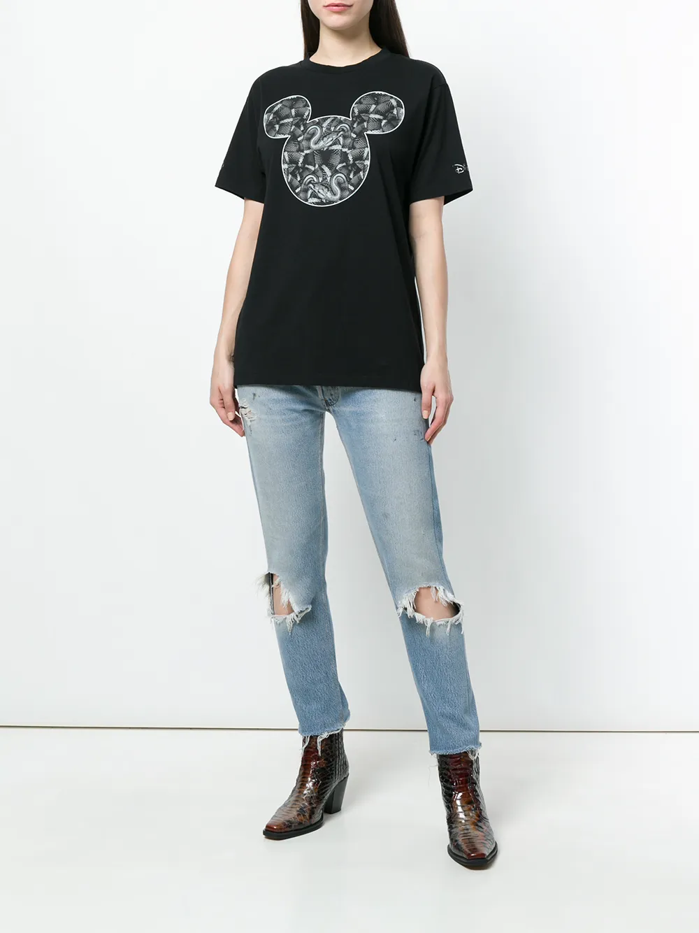 COUNTY OF MILAN T-shirt van Mickey Mouse Tigers Zwart