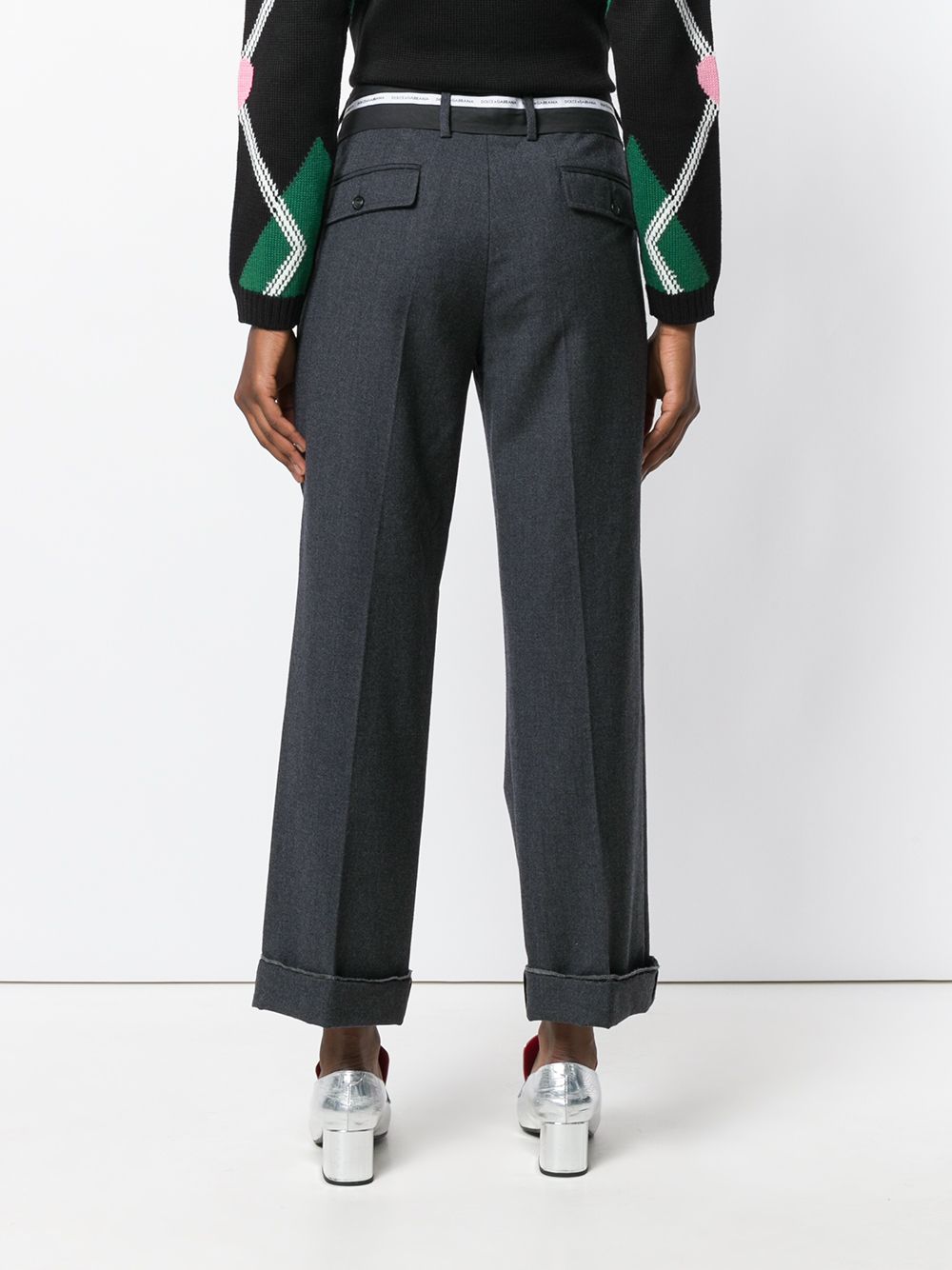 фото Dolce & Gabbana Pre-Owned брюки с контрастным поясом