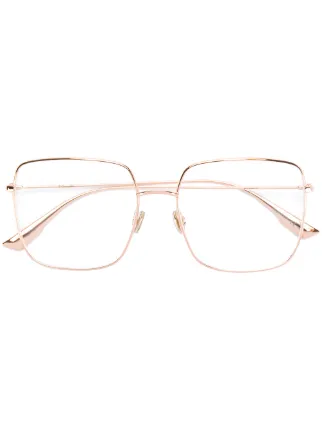 Dior Eyewear Square Frame Glasses - Farfetch