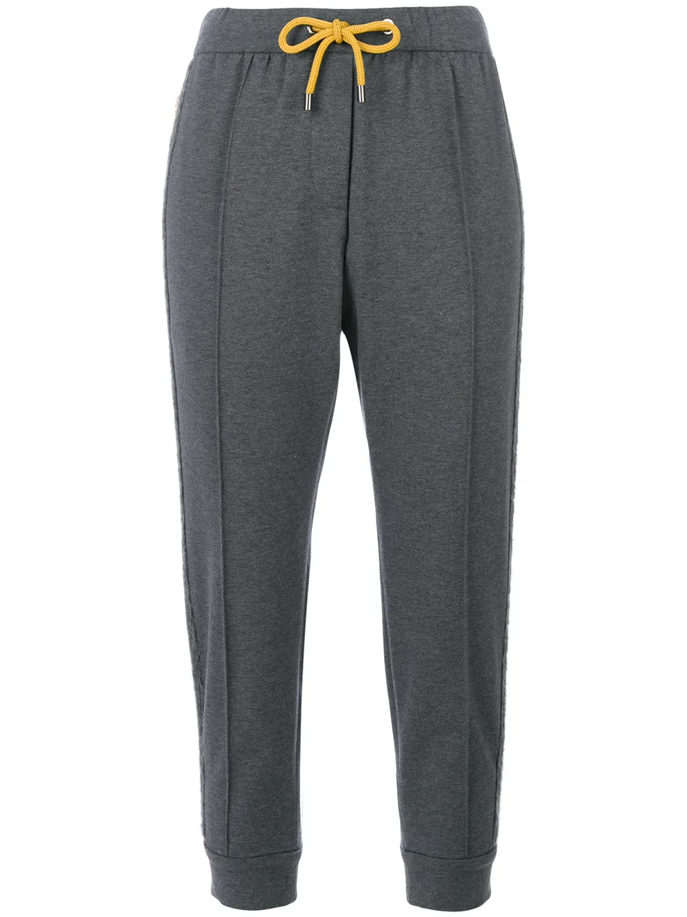 Brunello Cucinelli cropped tapered track pants | Grey | Image 1
