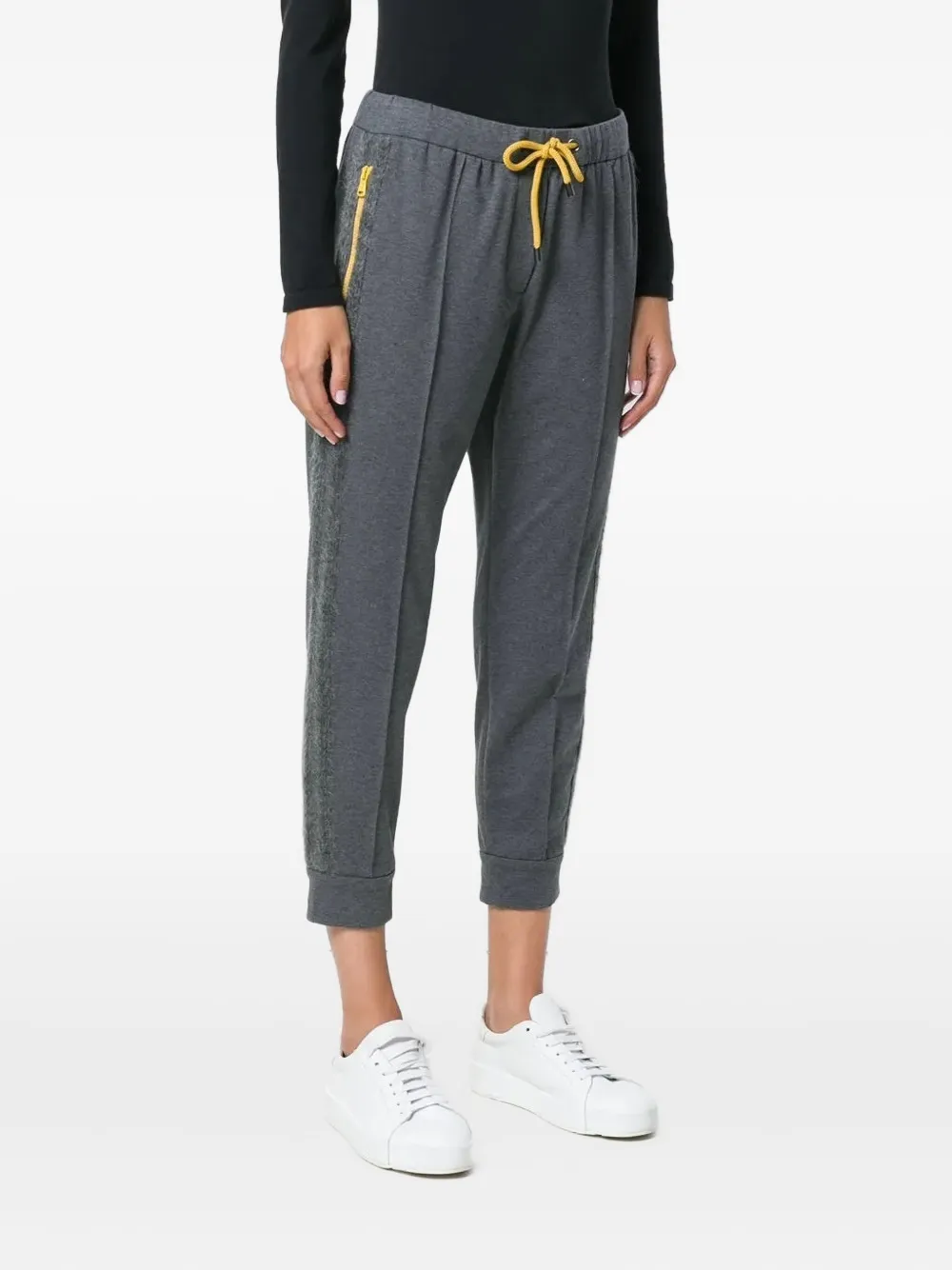 Brunello Cucinelli drawstring-waist cropped track pants | Sweatpants | Image 2