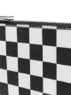 Comme Des Garçons Wallet check calf leather clutch bag