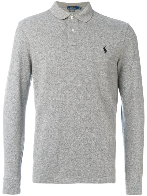 Polo Ralph Lauren långärmad pikétröja med broderad logotyp