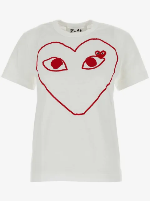 Comme Des Garçons Play logo-print cotton T-shirt